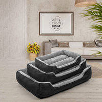 Venta al por mayor de lujo Cama grande para perros gato cama para mascotas sofá Cama Para Perros Haustier-Hundebett antideslizante calmante lavable XXL cama para perros
