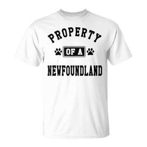 T-shirt Property Of A Newfoundland pour les amoureux des chiens - Product Image 3
