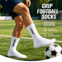 Chaussettes de football antidérapantes respirantes de haute qualité pour jeunes et adultes, chaussettes de sport pour l'entraînement au football, chaussettes de football avec logo personnalisé