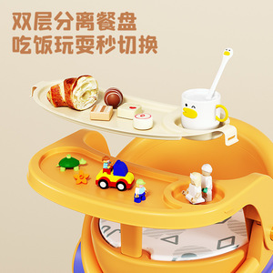 Trona de plástico con forma de manzana, multifuncional, portátil, para bebés de 0 a 12 meses, para alimentar a bebés y niños pequeños - Product Image 3