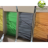Pailles à boire en farine de riz Vietnam RICE POWER Écologiques Naturelles Brutes DIY Personnalisables sur mesure
