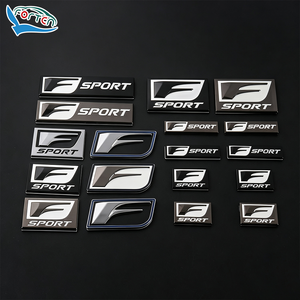 Emblème de voiture chromé ABS F Sport, autocollant latéral arrière pour aile, pour GS350 GS450 IS250 IS350 <span class=keywords><strong>Lexus</strong></span>, logo, badge, autocollant de coffre - Product Image 1