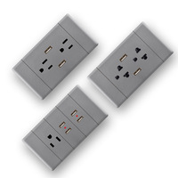 KLASS US PC prise et interrupteur ultra-mince Super mince maison alimentation électrique interrupteurs muraux électriques et prise