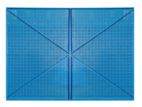 Grillage de protection pour chantier de construction avec design graphique, en acier, pour cadre extérieur et sécurité des escaladeurs