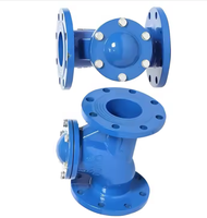 Katup Bola Besi Ulet PN16 HQ44X, Katup Anti Balik Bulat, Anti Water Hammer untuk Saluran Keluar Pompa Air