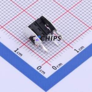 GT-TC100A-H043-L1 Tactile Switch Through hole Component THT Switch Single Pole Single Throw Round Button 1.6N Right Angle Insert - Product Image 2