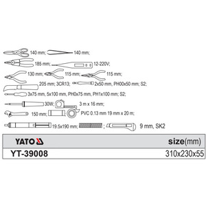 E-Tuo 13-Piece Telecommunications <b>Tool</b> <b>Set</b> YT-39007 Hand <b>Tool</b> Kit Repair <b>Tools</b> With Carry Bag - Product Image 4