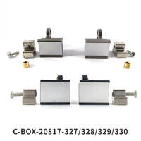 ZSTC C-BOX. . Poignée d'insertion/extraction type IEL, levier gris, bouton noir, bas, haut 20817-690