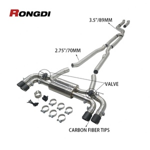 Factory Direct 304 Stainless Steel Exhaust Valve Catback for BMW 540i B58 G30 - Product Image 2