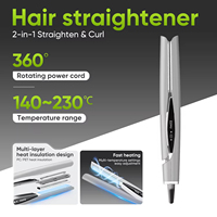 Kit de coiffure professionnel ionique 5 en 1 : sèche-cheveux, tondeuse, lisseur, rasoir, outils de coiffure de salon, coffret cadeau