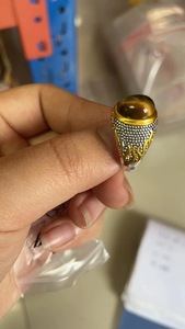 남성용 도매 대량 트렌디 원석 반지 스테인리스 스틸 - Product Image 6