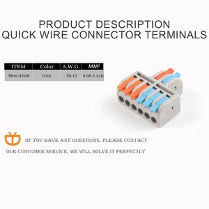 Mini TYPE SPL 62 Quick Wire <strong>Connector</strong> Universal Compact Wiring Cable Push-in Conductor Small Terminal Block Connectors - Product Image 3