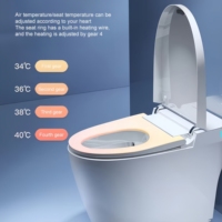 WC intelligent à chasse automatique électrique de haute qualité 110V 220V, cuvette de toilette allongée monobloc, télécommande, maison intelligente