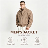 Veste zippée grise pour homme, style urbain, décontractée, pour le quotidien, coupe classique, vêtement de base pour l'extérieur