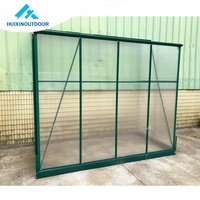Mini serre bon marché pour jardin en plastique polycarbonate Kit d'équipement pour maison Gazebo en aluminium robuste Serre modulaire d'hiver