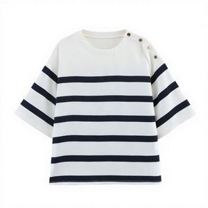 Camiseta Informal Básica de 210 g con Logotipo de Marca Personalizado para Mujer, Estilo Americano Vintage, Cuello Redondo, Manga Corta, para Verano - Product Image 2
