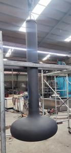 Chimenea <span class=keywords><strong>de</strong></span> Leña Suspendida Personalizada para Interiores <span class=keywords><strong>con</strong></span> <span class=keywords><strong>Puerta</strong></span> <span class=keywords><strong>de</strong></span> <span class=keywords><strong>Vidrio</strong></span> y Campana - Product Image 5