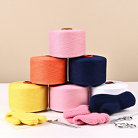 Fil textile mélangé polyester-coton 50/50 TC, fil à tricoter pour gants, fil à tricoter en anneau, fil mélangé