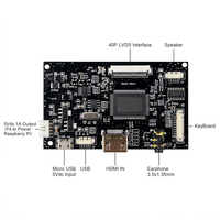 Carte de commande LVDS pour écran LCD HD 40 broches avec alimentation USB 5V et câble d'écran inclus