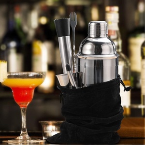 Set di strumenti da Bar in acciaio inossidabile da 750ml Kit per barman con ricette e borsa 8 pezzi - Product Image 6