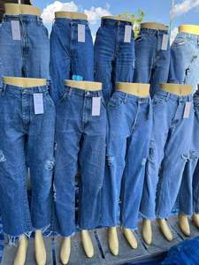 Jeans de mezclilla de segunda mano para hombre y niño, marca 2026, corte ajustado y recto, precio super bajo, exceso de inventario, Fujian, China - Product Image 5