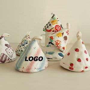 Support triangulaire pour couvercle de pot et protège-poignée de pot en émail, manchon de protection en silicone résistant à la chaleur pour poignée de pot, idéal pour les cadeaux promotionnels de cuisine - Product Image 1