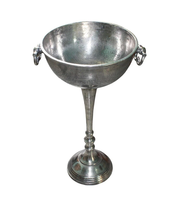 Seau à champagne sur pied, style antique rustique, aspect vieilli, refroidisseur à vin