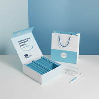 Boîte de rangement personnalisée en carton rigide pour aligneurs dentaires avec séparateurs TEPG pour aligneurs invisibles et gouttières de rétention, emballage en papier