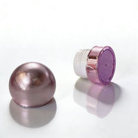 Flacon en acrylique violet en forme d'ampoule de 15 g, échantillon de crème, flacon d'essai, flacon de crème contre l'acné, flacon de crème perlée, flacon en plastique