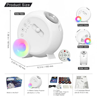 13 1 projecteur d'étoiles Galaxy Light Nebula Night Light Milky Way Projector pour adultes enfants Mini Plug-In pour chambre planétarium