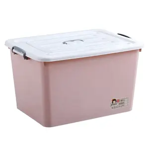 Công Suất Lớn Cuốn Sách Đồ Chơi Lưu Trữ Box Với Nắp Đa Năng Hộ Gia Đình Stackable Tổ Chức Container Nhựa Lưu Trữ Hộp & Thùng - Product Image 3