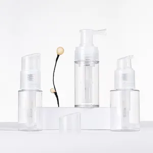 Plastic Pet Droog Haar Shampoo Poeder Spuitpomp Fles Met Plastic Sproeier Poeder Pomp Fles Voor Cosmetische Verpakking