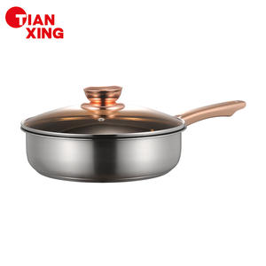 Tianxing ชุดเครื่องครัวสแตนเลสสตีลทันสมัย12ชิ้น, ชุดหม้อและกระทะก้นเตาแม่เหล็กไฟฟ้าไม่ติดกระทะสำหรับทำอาหารอย่างยั่งยืน - Product Image 4