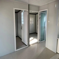 Casa Modular Portátil de Paneles Sándwich de Madera de 40 pies, Desmontable, de Fácil Montaje, para Alojamiento de Personal en Exteriores