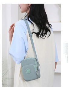 Bolso Bandolera Mini de Nailon de Moda Unisex con Cierre de Cremallera y Correa Ajustable, Bolsos de Hombro Coreanos de Tendencia - Product Image 6