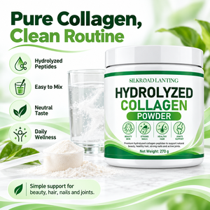 Wholesale Hydrolyzed <b>Collagen</b> <b>Peptides</b> <b>Powder</b> 270g for Anti Aging Skin and Joint Support private label gluten free <b>collagen</b> supp - Product Image 6