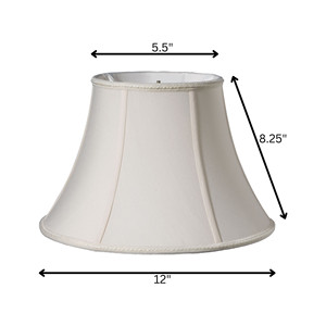 12 \ "paralume ovale in Shantung in PVC moderno stile Design cinese cono trasparente minimalista per coperture per illuminazione domestica - Product Image 4