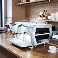 Zilong Cafetière Professionnelle Haut de Gamme PID 3 Chaudières Séparées Double Groupe Machine à Café pour RV Électrique