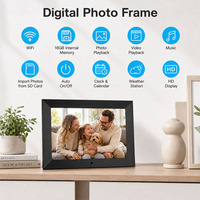 Marco de Fotos Digital de 7 Pulgadas con Control Remoto, Pantalla LCD de 1024x600, Reproductor de Música y Video con Rotación Automática, Marco Inteligente para Fotos