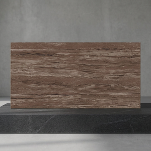 Pine Choco Wood Look Porcelain Tiles 60x120cm Glossy Ceramic Flooring for Contemporary Interiors - Product Image 3