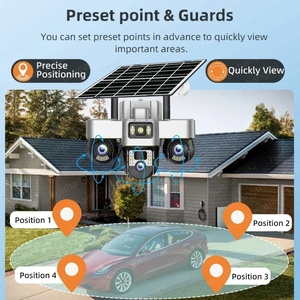 V380 Wifi Three PTZs Lens 4G Solar 15MP 4K Outdoor Waterproof <b>Camera</b> CCTV Two-Way Audio <b>Wireless</b> IP Surveillance <b>Security</b> <b>Camera</b> - Product Image 6