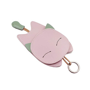 Pull-out PU leather keychain, cute cartoon key cover, key accessory, bag charm, <b>gift</b>. - Product Image 5