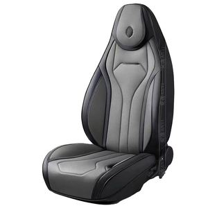 Vente à prix réduit, housses de siège de voiture universelles confortables en cuir de luxe, respirantes, toutes saisons, ensemble complet pour SUV - Product Image 5