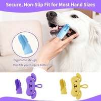 Brosse à dents en silicone de qualité alimentaire écologique pour chiens et chats - Élimine la mauvaise haleine, blanchit les dents, soin des gencives et des dents périodontales pour animaux de compagnie