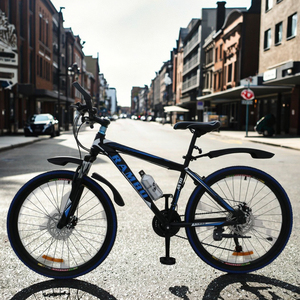 Vélo de montagne pour garçons <span class=keywords><strong>26</strong></span> "21 vitesses frein à disque cadre en acier absorbant les chocs vélo MTB - Product Image 2