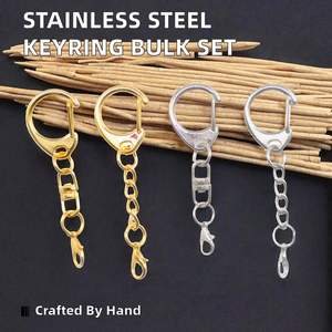 Manufacturer Iron Vintage Fashion Lightweight Carabiner Keychain Split Key Ring Promotional Bulk Accessory Toy - Product Image 3