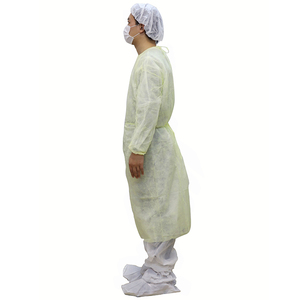 Médical <span class=keywords><strong>Jetable</strong></span> Jaune <span class=keywords><strong>Laboratoire</strong></span> <span class=keywords><strong>Blouse</strong></span> Chirurgicale en Vente - Product Image 2