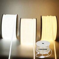 Bande lumineuse LED COB Alison 110V/220V IP65 étanche, flexible, avec températures de couleur 3000K/4000K/6000K pour usage en jardin
