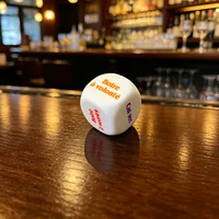 Jeu de dés à boire français pour adultes - Activité interactive de fête sur le thème de la bière - Nouveauté pour célébrer en s'amusant avec l'alcool