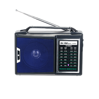Tragbarer Multifrequenz-Modulations-Empfänger mit Aufladefunktion, FM AM KW Stereo-Radio für Zuhause mit Bluetooth-Lautsprecher